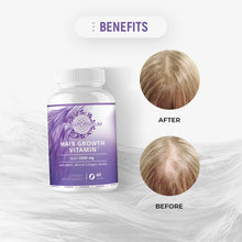 Load image into Gallery viewer, Hair Growth Vitamins with Biotin, Marine Collagen, Keratin. Supplement for Women &amp; Men
