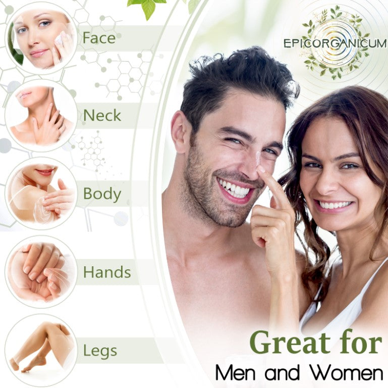 Aloe Vera Based Moisturizer Cream for Face and Body (8 oz) EpicOrganic