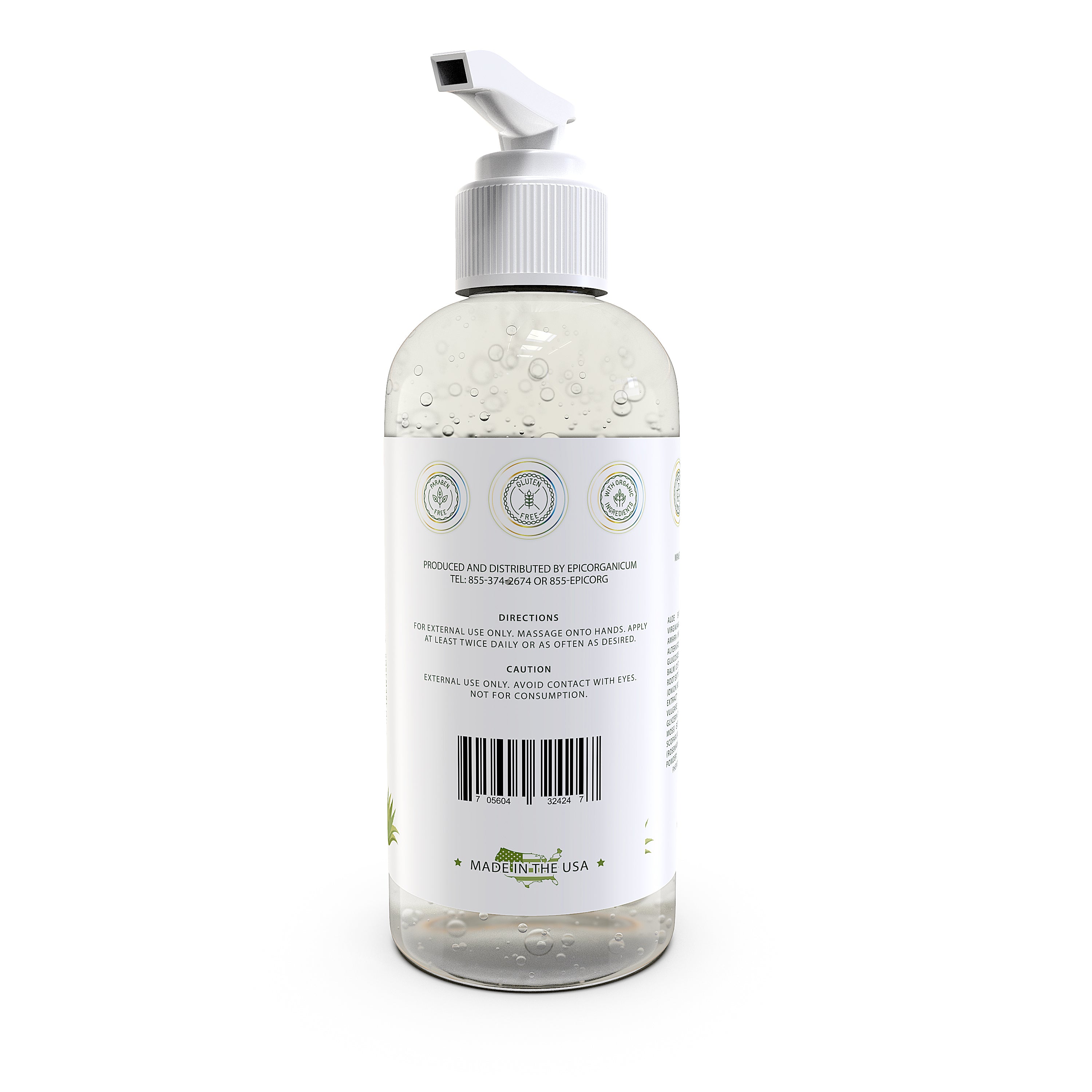 Aloe Vera Gel - Hand Purifying Gel with Immune Support (4 oz)