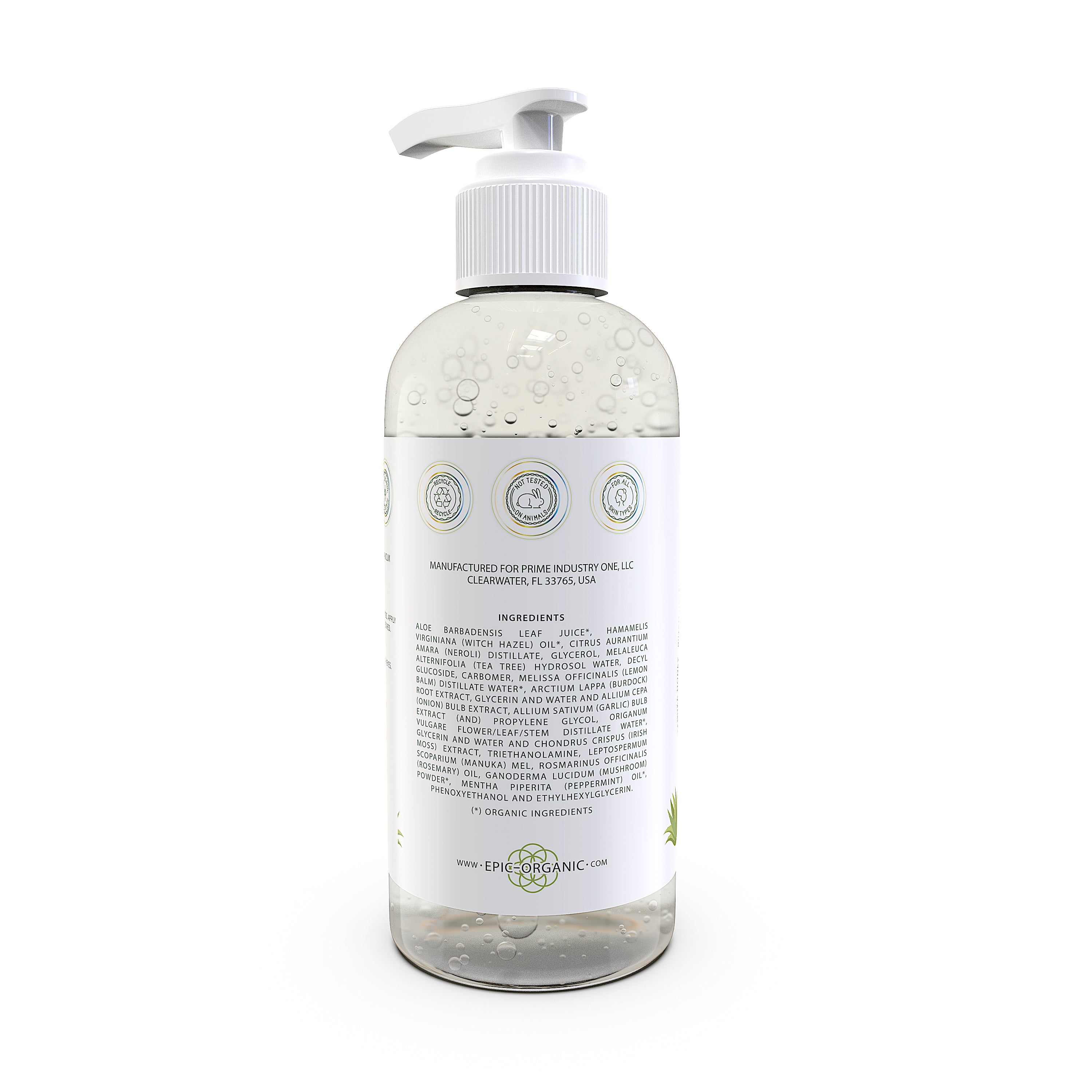 Aloe Vera Gel - Hand Purifying Gel with Immune Support (4 oz)
